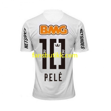 Fotballdrakt Santos PELE 10 Retro Hjemmetrøye 2011-2012 Kortermet